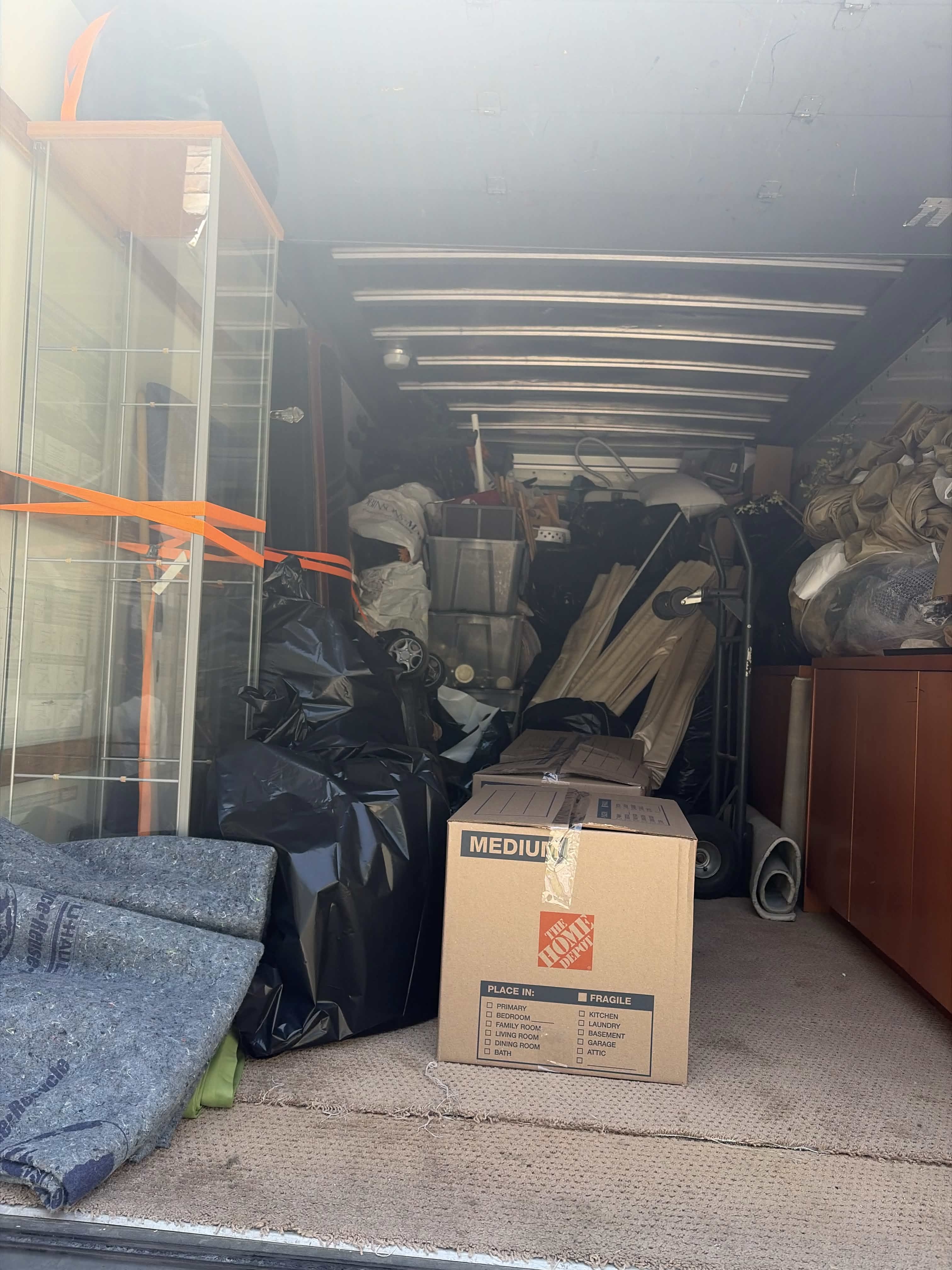 VB Junk Removal truck loaded and ready to haul